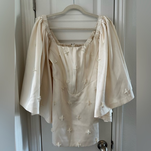 Mare Mare by Anthropologie Ivory Pearl Mini Dress - Picture 2 of 4